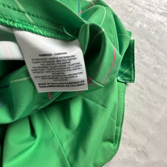 Nike Reversable Wrap Plaid Tennis Golf Skirt Green Pockets Size UK 4 Dri-Fit - Picture 6 of 10